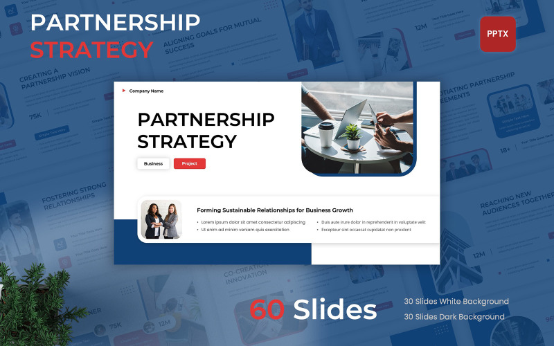 Partnership Strategy PowerPoint Template