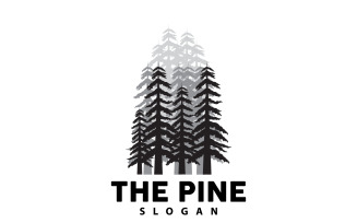 Pine Tree Forest Logo Simple Elegant DesignV1