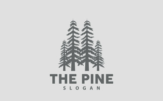 Pine Tree Forest Logo Simple Elegant DesignV2