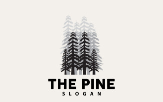 Pine Tree Forest Logo Simple Elegant DesignV3