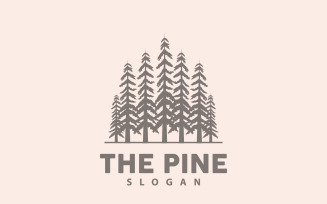 Pine Tree Forest Logo Simple Elegant DesignV4