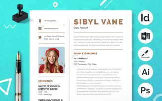 Simple And Clean Resume Design With Photo