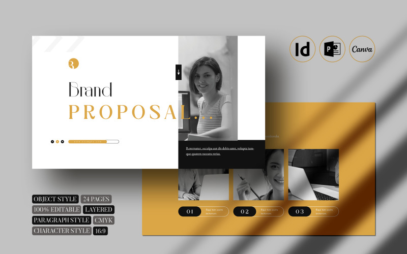 Brand Proposal Presentation Template (.indd) PowerPoint Template