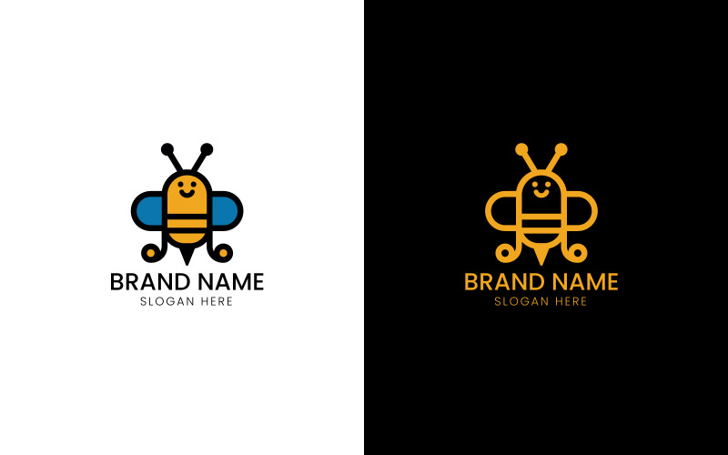 Music honey bee logo-08-275 Logo Template