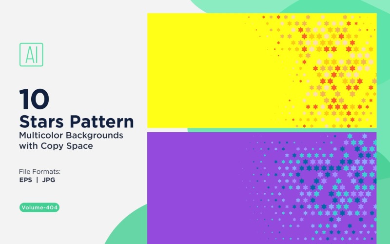 Star Pattern Background Multi Colors 404