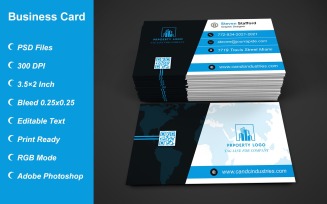 Visiting Card - Business Card - E-card Template with Customizable Designs - 400