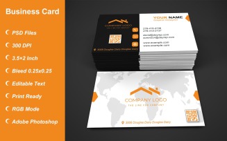 Visiting Card Template with Customizable Designs - 390