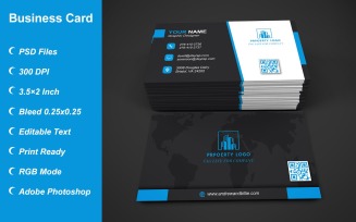 Visiting Card Template with Customizable Designs - 392