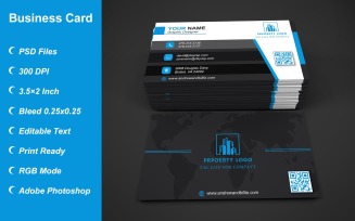 Visiting Card Template with Customizable Designs - 393