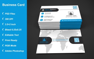 Visiting Card Template with Customizable Designs - 398