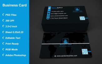 Visiting Card Template with Customizable Designs - 399