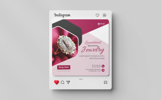 Creative Jewelry media social instagram post banner