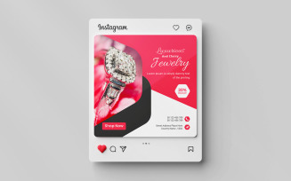 Creative Jewelry media social instagram post template