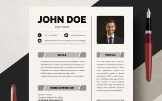 CV Template with Modern Design