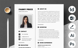 Elegant CV Template with Clean Lines