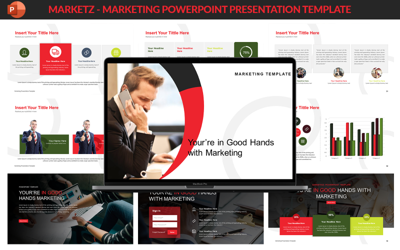 Marketz - Marketing Presentation Template PowerPoint Template