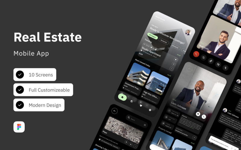 Propertive - Real Estate Mobile App UI Element