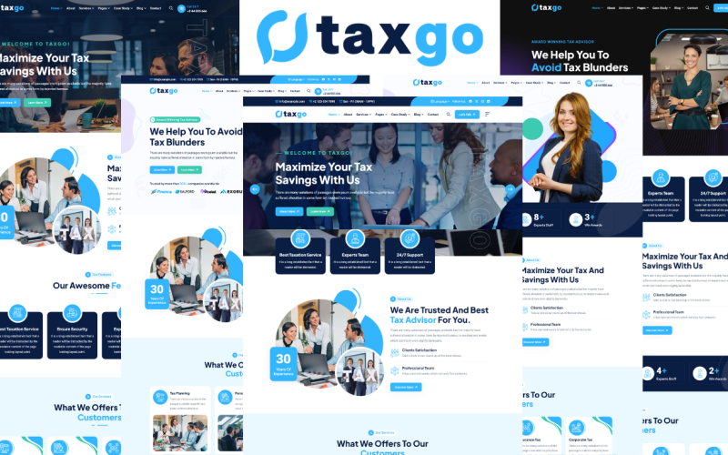 Taxgo - Tax Advisor & Consulting HTML5 Template Website Template