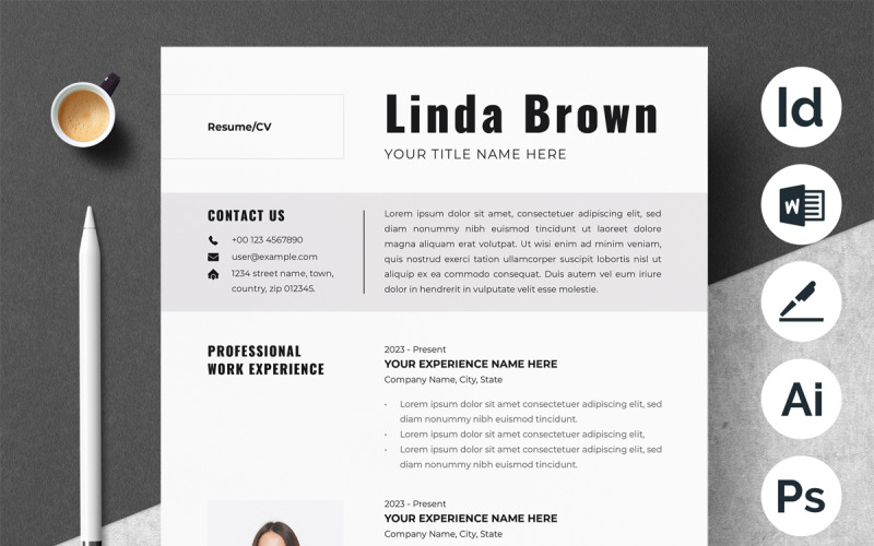 Clean And Professional Resume Design Resume Template