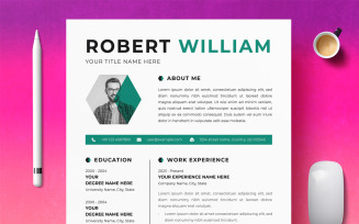Elegant Resume CV Template Design