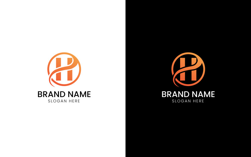 letter H elegant company logo-08-277 Logo Template