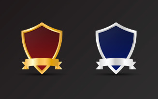 Blank shield and badge element design