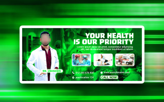 FREE Medical Doctor Social media PSD design template