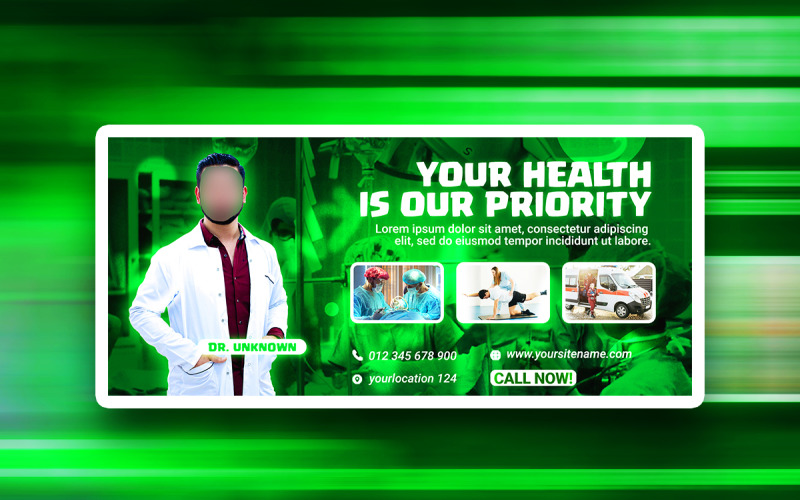 FREE Medical Doctor Social media PSD design template Social Media