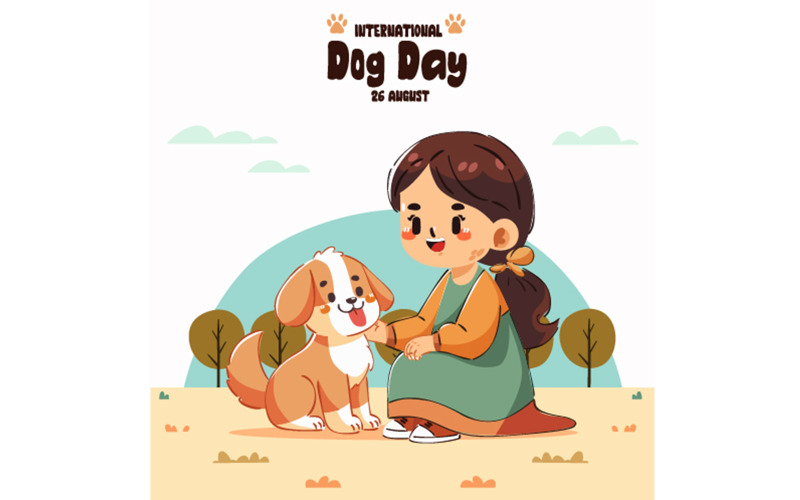 Illustration for International Dog Day