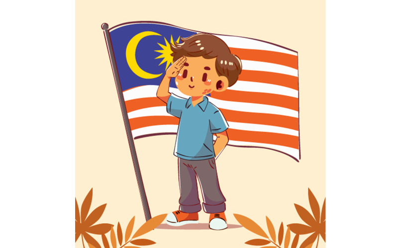 Illustration of Malaysia National Day