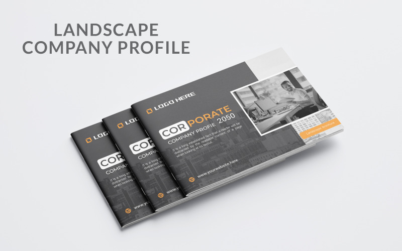 Landscape Company Profile Or Brochure Design Corporate Identity