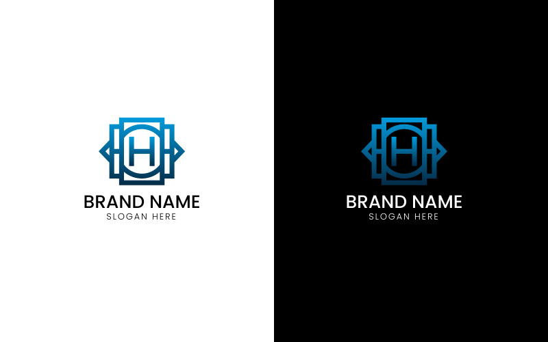 Letter H luxury business logo-08-282 Logo Template