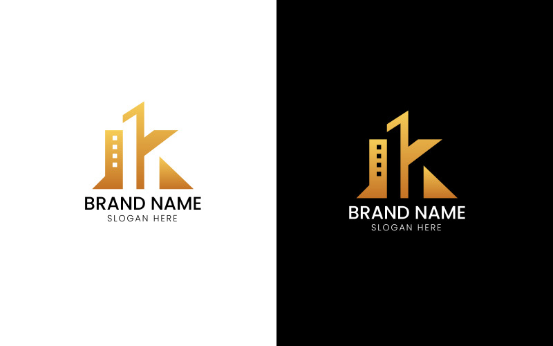 Letter K real estate logo-08-281 Logo Template