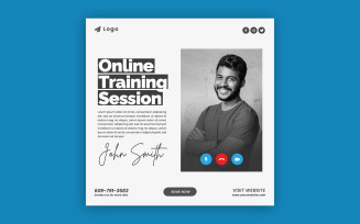 Online Training Session Social Media Post Template