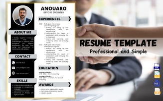 Resume template that is both professional and simple