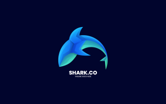 Shark Gradient Colorful Logo 6