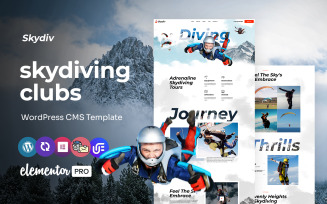 Skydiv - Sky Diving Clubs Multipurpose WordPress Elementor Theme