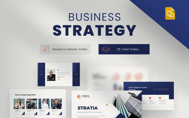 STRATIA-Business Strategy Google slides Template Google Slide