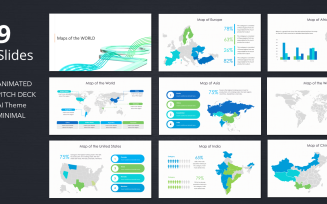 Ultimate Maps collection world map PPT deck template slides