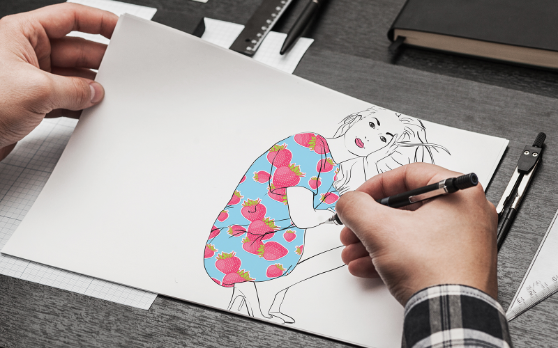 creative illustration for fashion-0423-24 Illustration