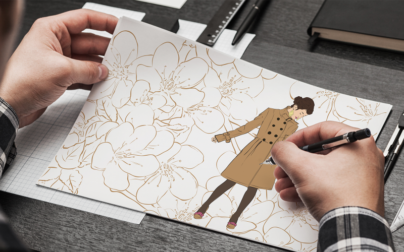 creative illustration for fashion-0431-24 Illustration