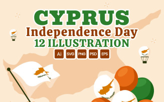 12 Cyprus Independence Day Illustration