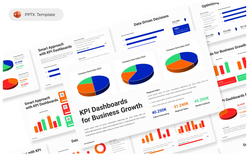 KPI Dashboard PowerPoint Presentation Template PowerPoint Template