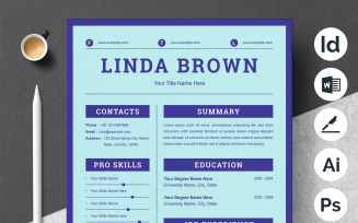 Modern Resume with a Simple Design