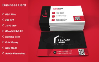 Visiting Card - Business Card - E-card Template with Customizable Designs - 403