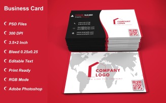 Visiting Card - Business Card - E-card Template with Customizable Designs - 405