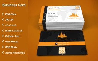 Visiting Card - Business Card - E-card Template with Customizable Designs - 408