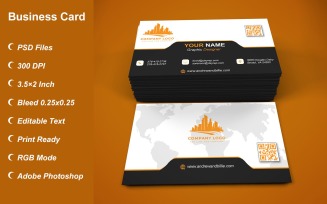 Visiting Card - Business Card - E-card Template with Customizable Designs - 409