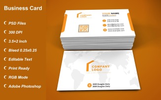 Visiting Card - Business Card - E-card Template with Customizable Designs - 412