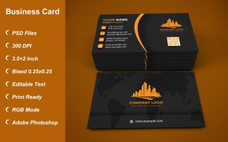 Visiting Card - Business Card - E-card Template with Customizable Designs - 416